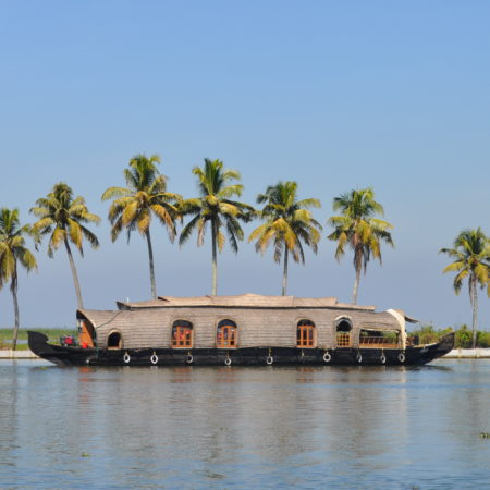 Impression boat Kerala sur  plexi