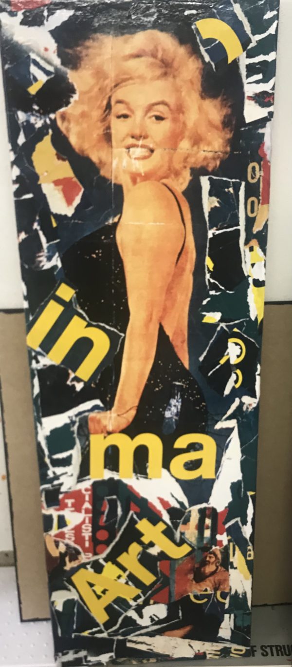 Collage Marilyn Monroe sur toile