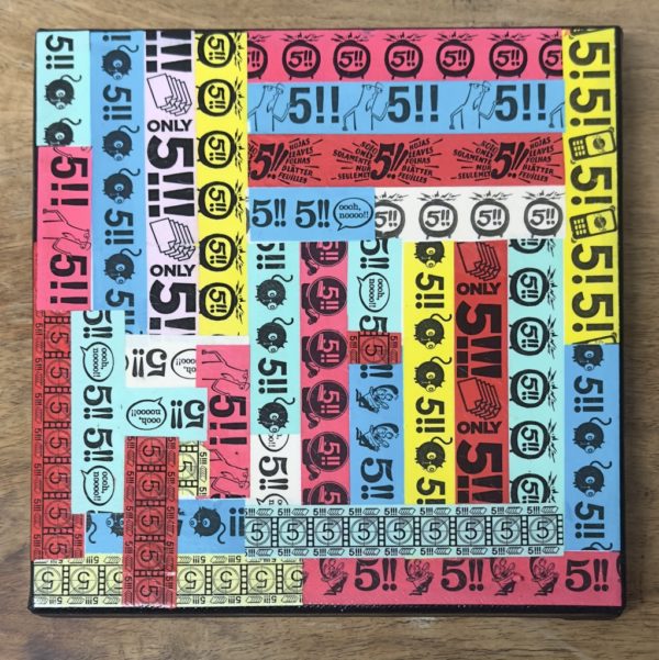 Collage Rolling Paper sur toile