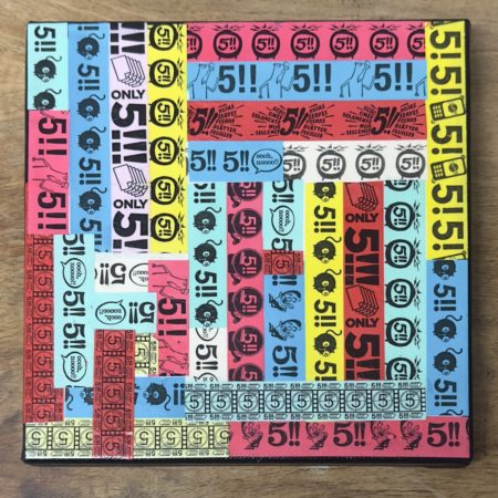Collage Rolling Paper sur toile